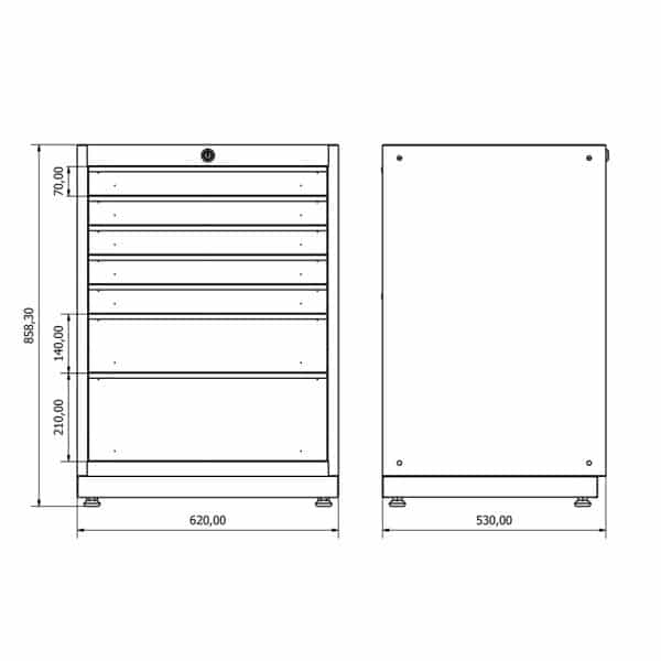 36.18.30.04 Drawer Cabinet (x7)