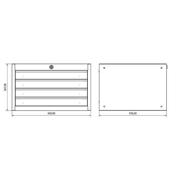 36.18.30.19 Drawer Cabinet (x4)