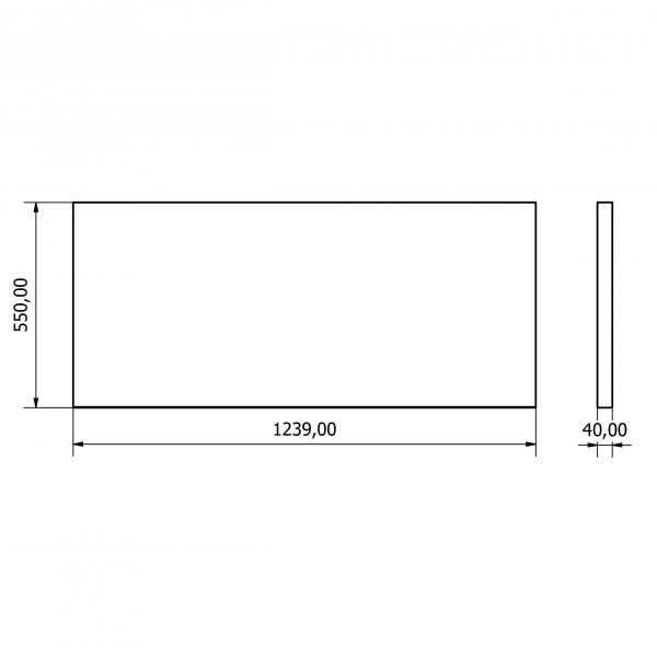 36.18.40.01 Solid Wood Tabletop 1240