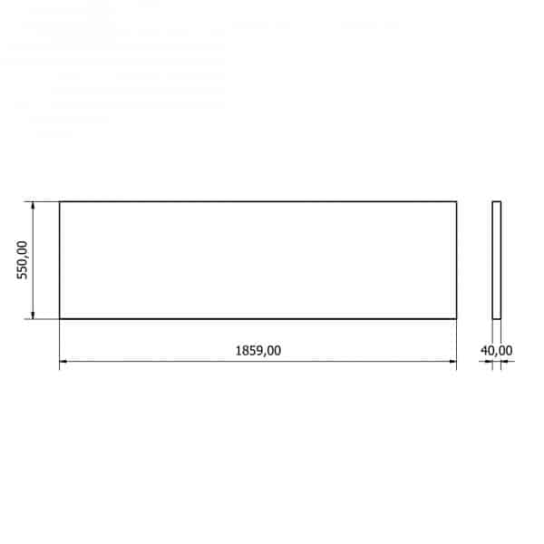 36.18.40.02 Solid Wood Tabletop 1860