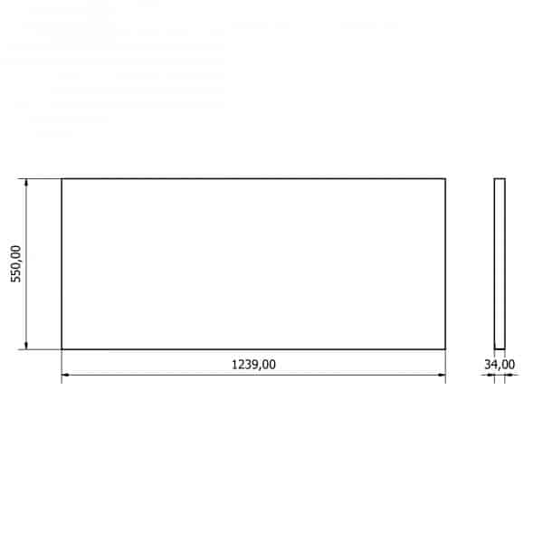 36.18.40.21 Stainless Steel Tabletop1240