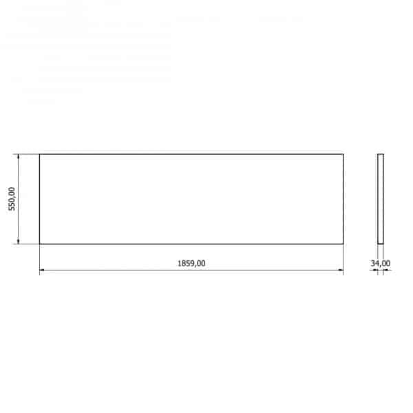 36.18.40.22 Stainless Steel Tabletop 1860