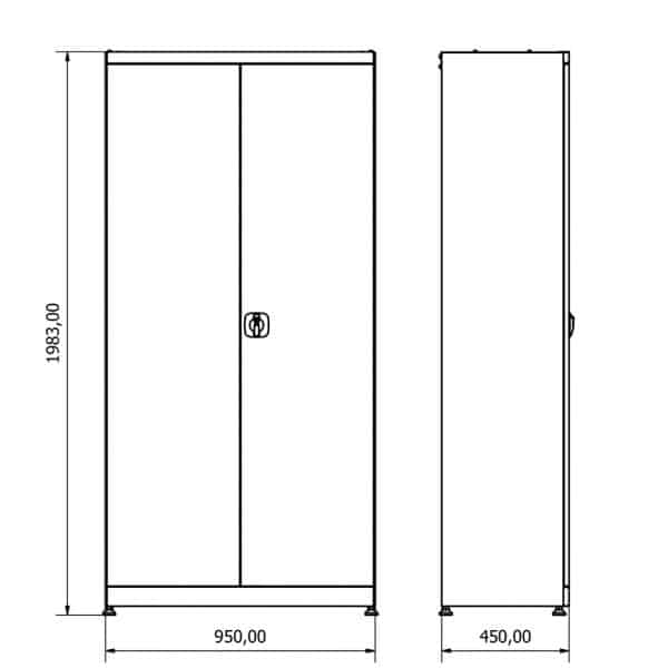 BD.36.24.28 Industrial Storage Cabinet